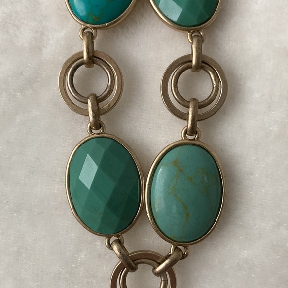 Liz Claiborne Teal and Gold Bracelet - Picture 5 of 6